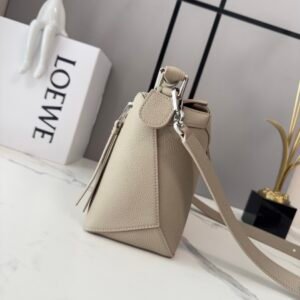 Alternative view of Loewe Small Puzzle Edge Bag Clay Silver