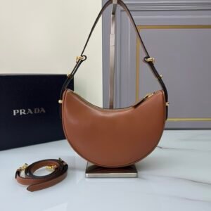 Alternative view of Prada Small Arqué Bag Brown Gold