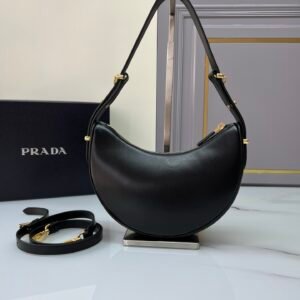 Alternative view of Prada Small Arqué Bag Black Gold