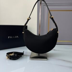 Alternative view of Prada Small Arqué Bag Black Gold