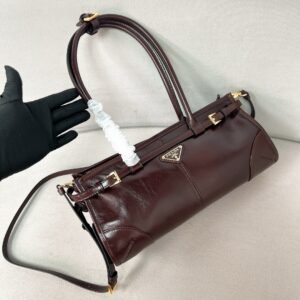 Alternative view of Prada Medium Bonnie Bag Brown Gold