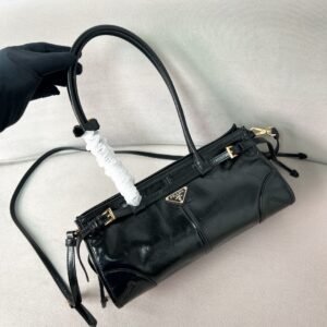 Alternative view of Prada Medium Bonnie Bag Black Gold