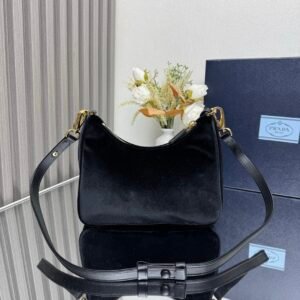 Alternative view of Prada Re-Edition Velvet Black Gold