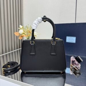 Alternative view of Prada Small Galleria Bag Black Gold
