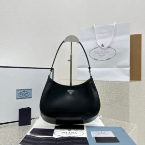 Prada Cleo Bag Black Silver