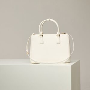 Alternative view of Prada Small Galleria Bag White Gold