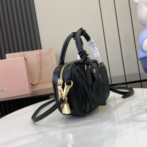 Alternative view of Miu Miu Small Arcadie Bag Black Gold