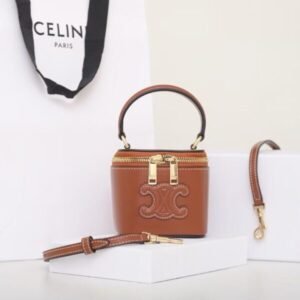 Alternative view of Celine Vanity Case Cuir Triomphe Brown Gold