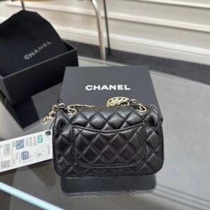 Alternative view of Chanel Mini Flap Charm Bag Black