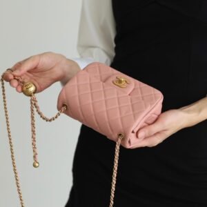 Alternative view of Chanel Mini Square Classic Flap Bag Baby Pink Gold
