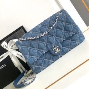 Chanel Flap Bag in Blue Denim