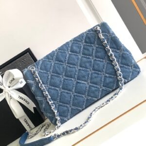 Alternative view of Chanel Flap Bag in Blue Denim