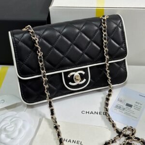 Alternative view of Chanel Flap Bag Black White
