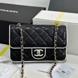 Chanel Flap Bag Black White