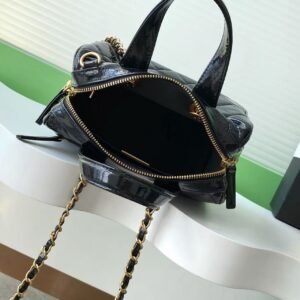 Alternative view of Chanel Handbag Black Patent