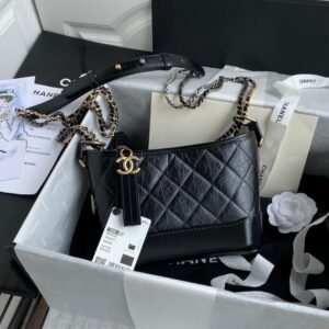 Chanel Gabrielle Bag Black Gold