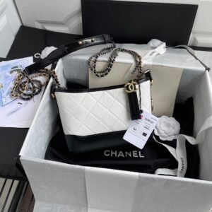 Alternative view of Chanel Gabrielle Bag White Black