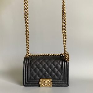 Alternative view of Chanel Boy Bag Black Gold