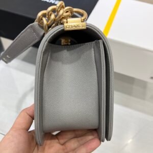 Alternative view of Chanel Boy Bag Grey Gold