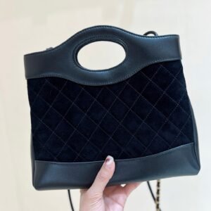 Alternative view of Chanel 31 Suede Bag Black Gold