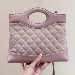 Alternative view of Chanel 31 Suede Bag Pink Gold