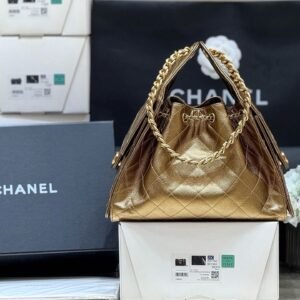 Alternative view of Chanel 25 Silver Bronze Gold Hardware in Small