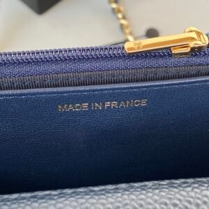 Alternative view of Chanel Wallet on Chain (WOC) Blue Gold