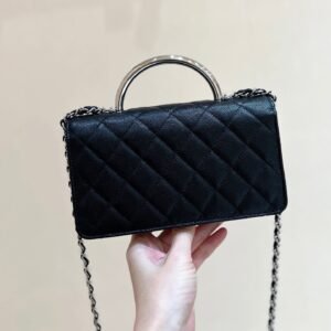 Alternative view of Chanel Clutch Black Silver