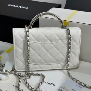 Alternative view of Chanel Clutch White Silver