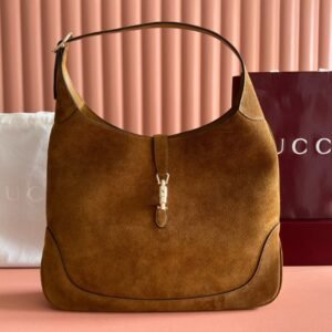 Gucci Jackie Giorno Brown Suede