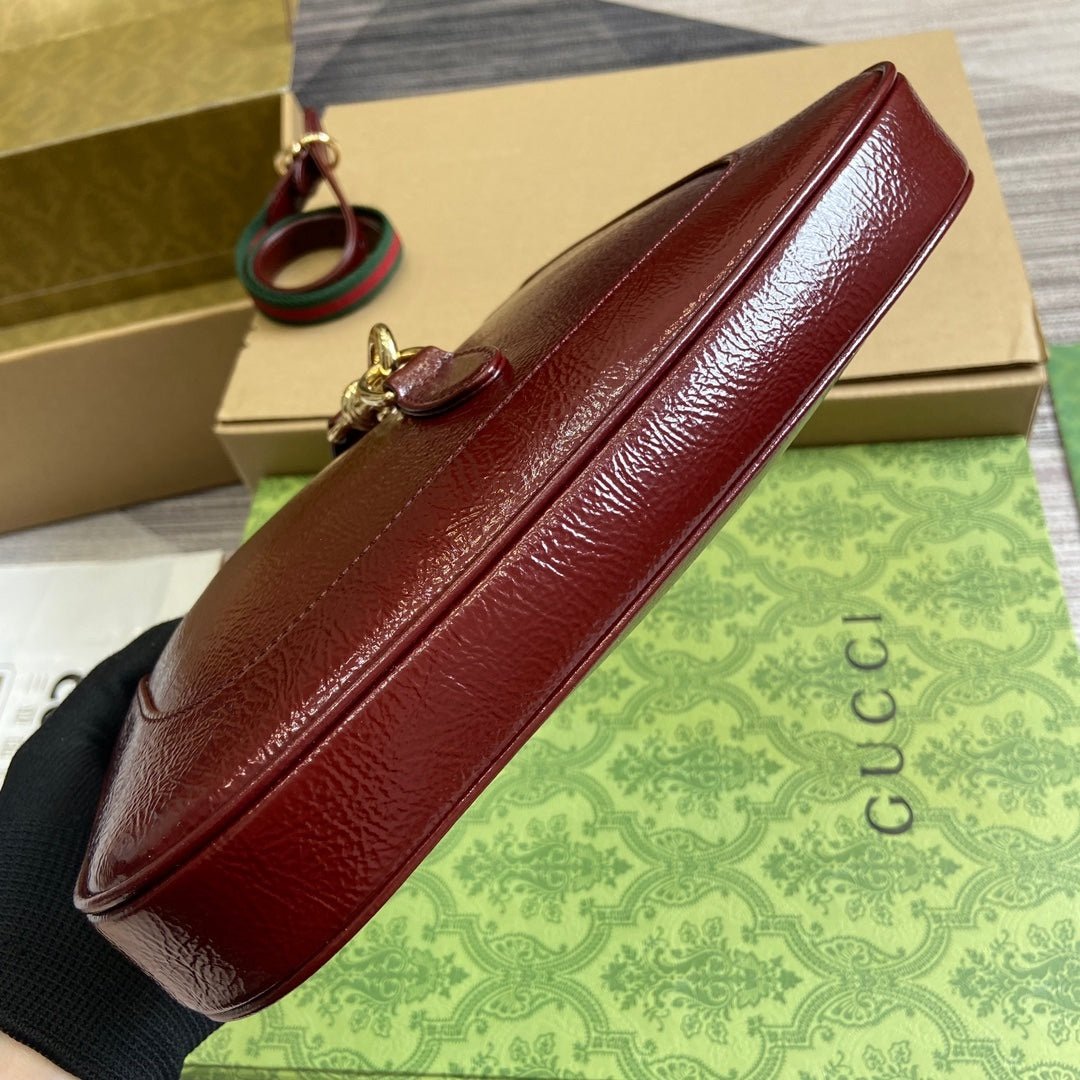 Gucci Jackie 1961 Burgundy Gold - Afbeelding 3