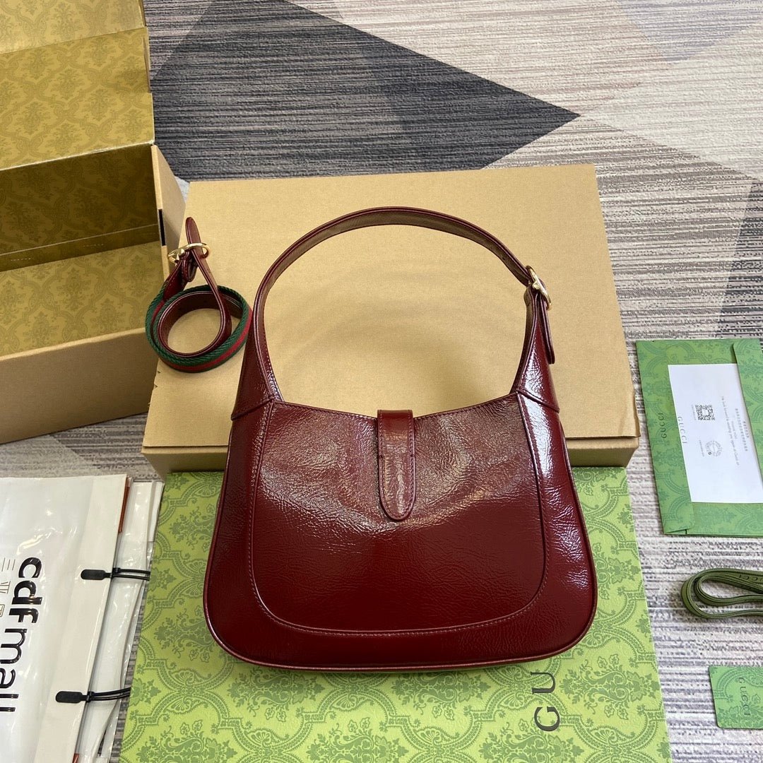 Gucci Jackie 1961 Burgundy Gold - Afbeelding 5