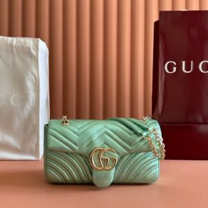Gucci Marmont Metallic Green