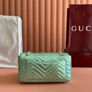 Alternative view of Gucci Marmont Metallic Green
