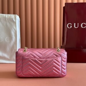 Alternative view of Gucci Marmont Metallic Pink