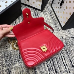 Alternative view of Gucci Marmont Mini Top Handle Red Gold