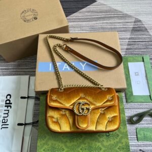 Gucci Marmont Velvet Yellow Gold