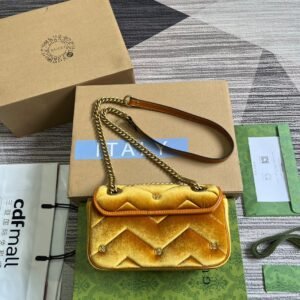 Alternative view of Gucci Marmont Velvet Yellow Gold