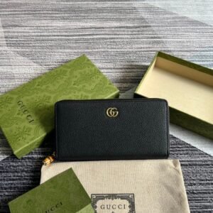 Gucci Marmont Wallet Black Gold