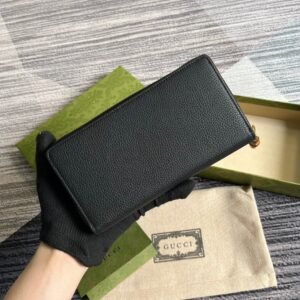 Alternative view of Gucci Marmont Wallet Black Gold