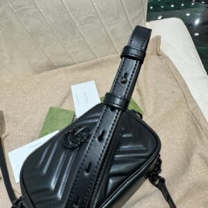 Alternative view of Gucci Marmont Shoulder Bag Black