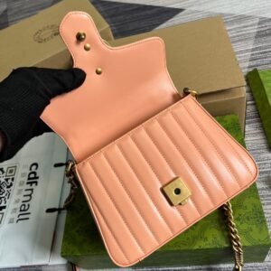 Alternative view of Gucci Marmont Mini Top Handle Peach Gold