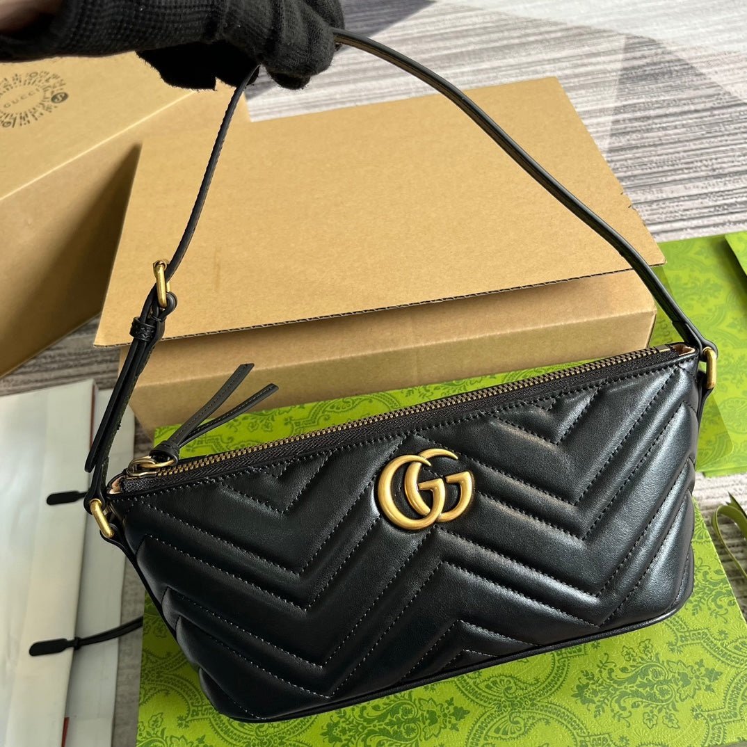 Gucci Marmont Handbag Black Gold - Afbeelding 2