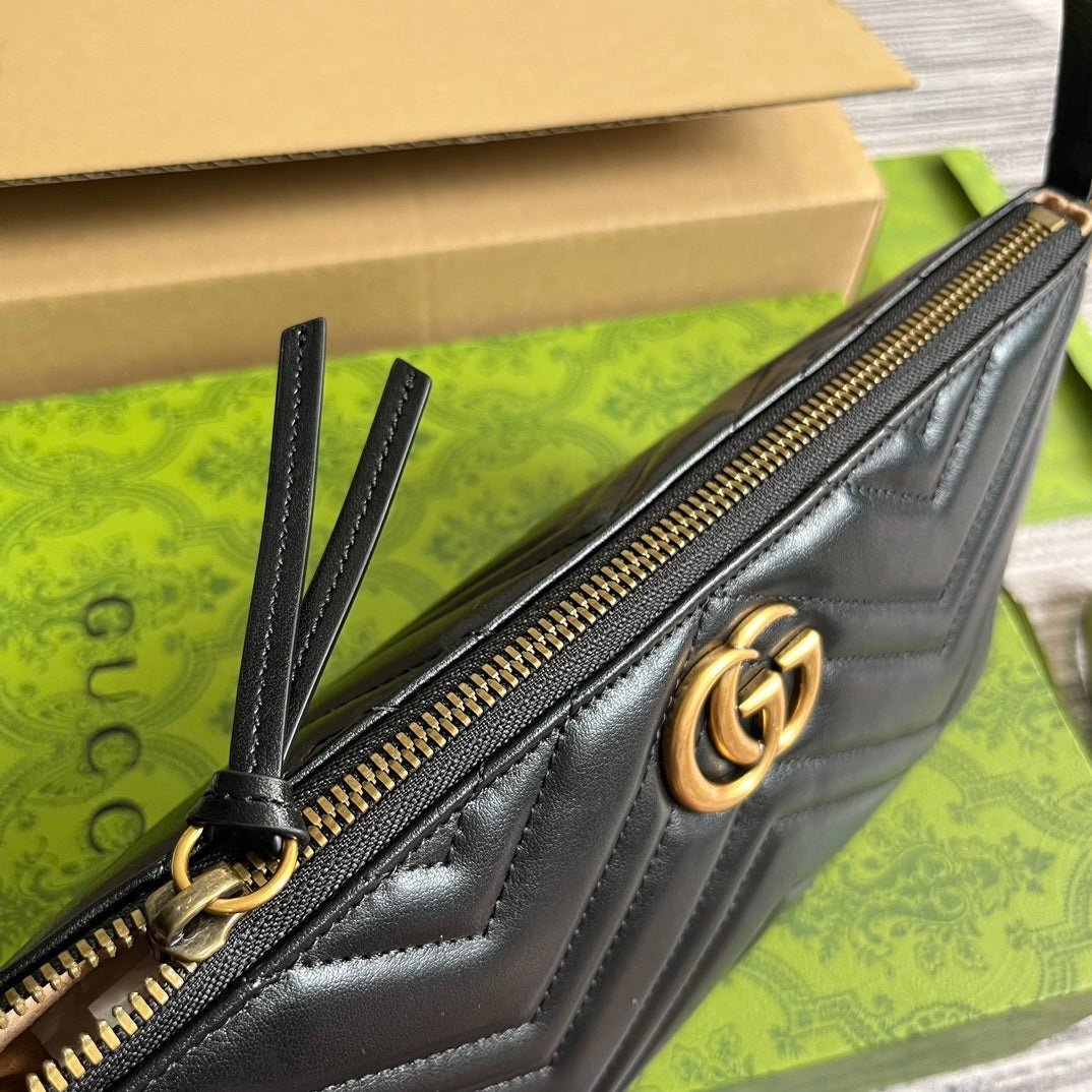 Gucci Marmont Handbag Black Gold - Afbeelding 5