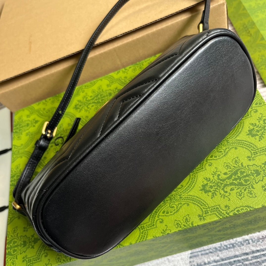 Gucci Marmont Handbag Black Gold - Afbeelding 6