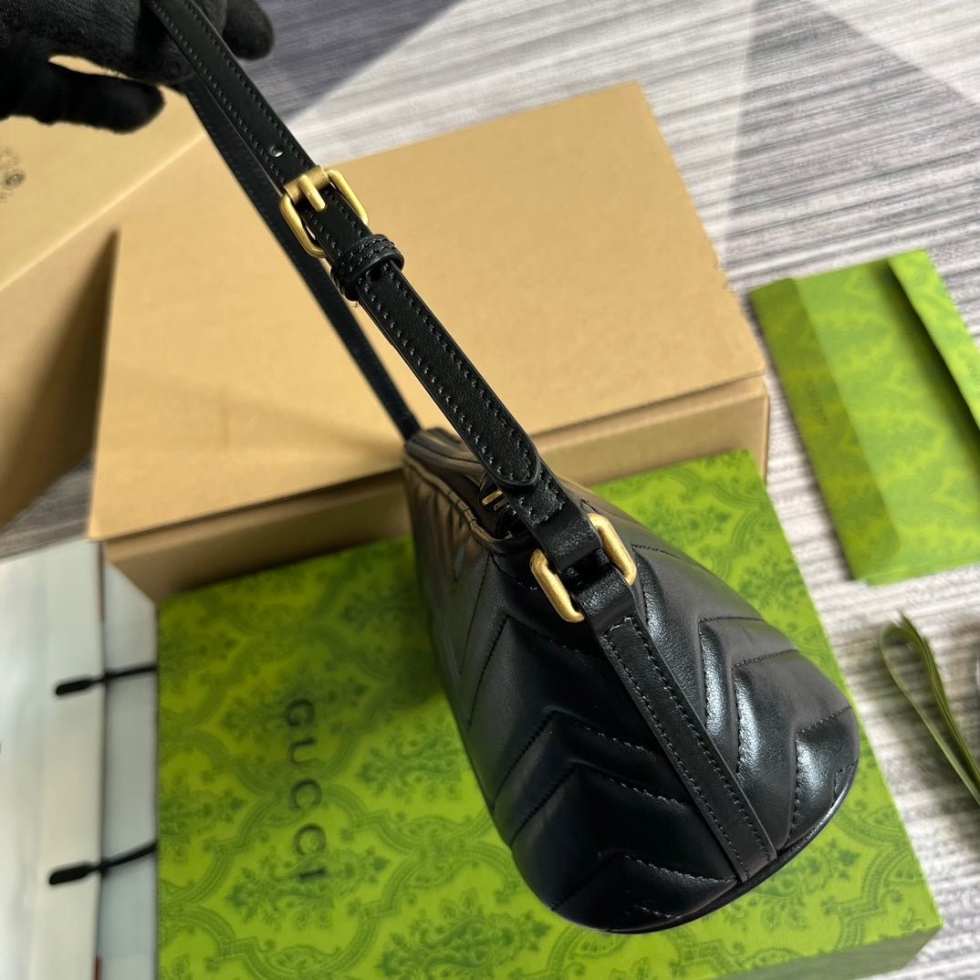 Gucci Marmont Handbag Black Gold - Afbeelding 7