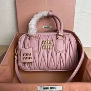 Miu Miu Small Arcadie Bag Pink Gold
