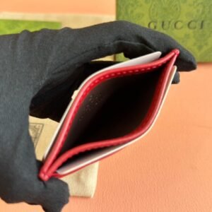 Alternative view of Gucci Marmont Card Holder Red Gold
