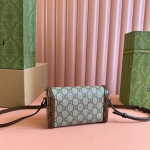 Alternative view of Gucci Horsebit 1955 Mini 18 in Beige and Brown