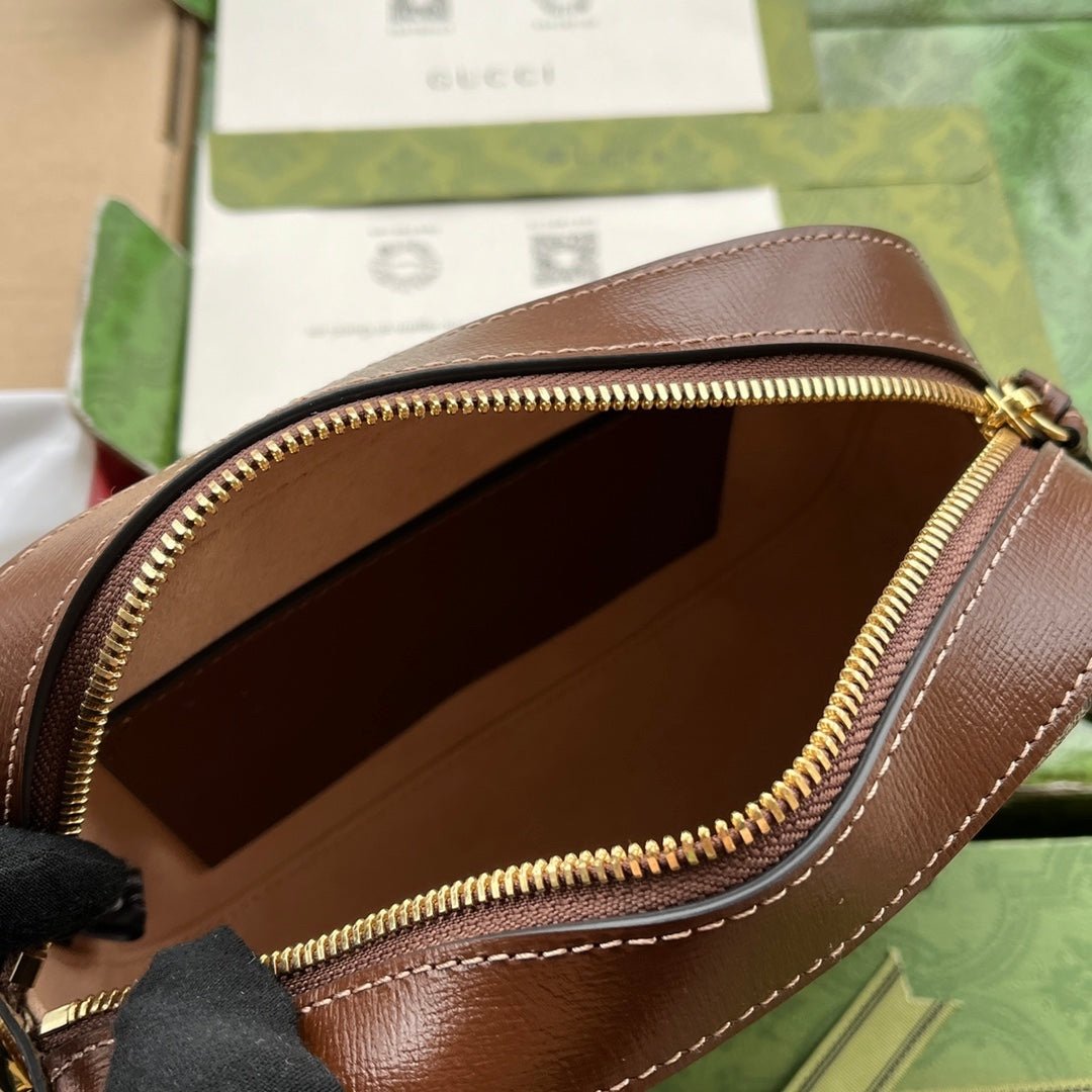 Gucci Horsebit 1955 Bag 20 in Beige and Brown - Afbeelding 4